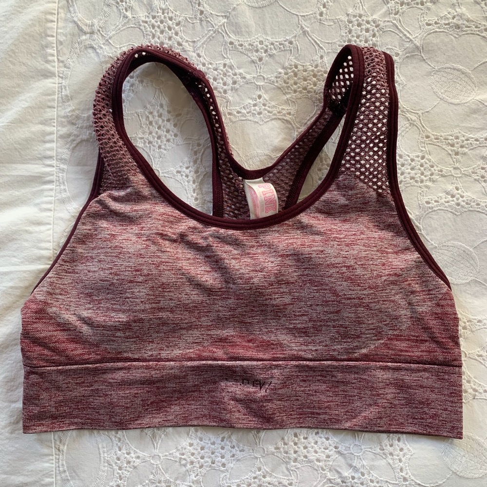 •PINK by VS Heathered Racerback Sports Bra•